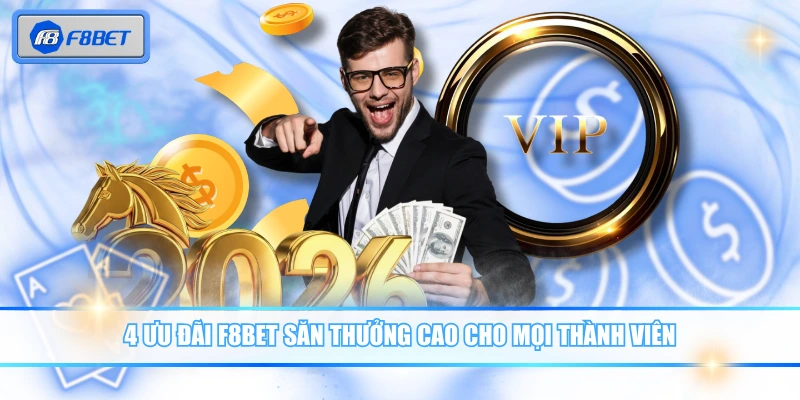 F8BET 9 4 ưu đãi F8BET săn thưởng cao cho mọi thành viên
